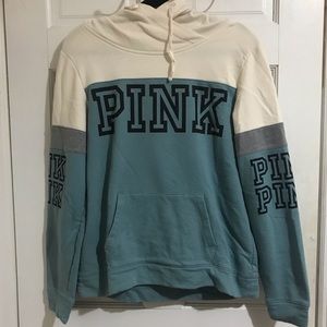 PINK Cowl-neck Sweatshirt